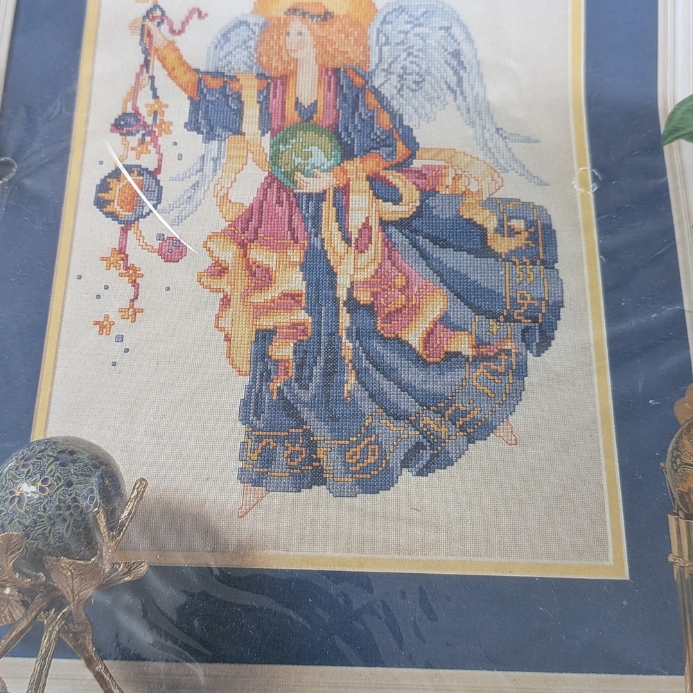 Bucilla Celestial Angel Counted Cross Stitch Kit Sun and Moon #41118